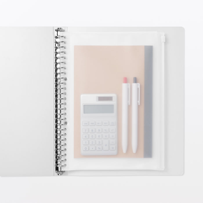 muji card binder EVA Binder Case with Zipper B5 26 Holes | Binder Pouch