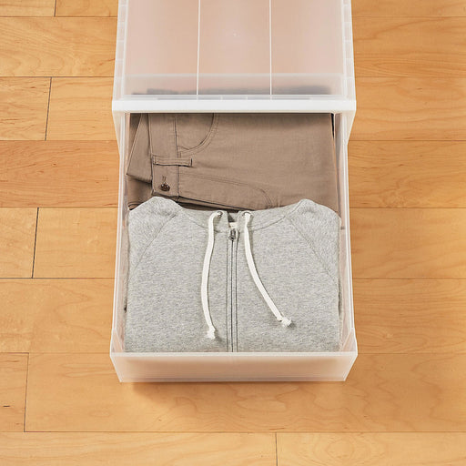 #deleted [import] Polypropylene Storage Closet Drawer - Small (W17.5 x D21.6 x H7.1") MUJI
