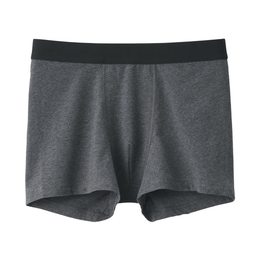 Cotton Jersey Boxer Briefs Charcoal Gray MUJI