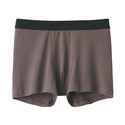 Cotton Jersey Boxer Briefs Brown MUJI