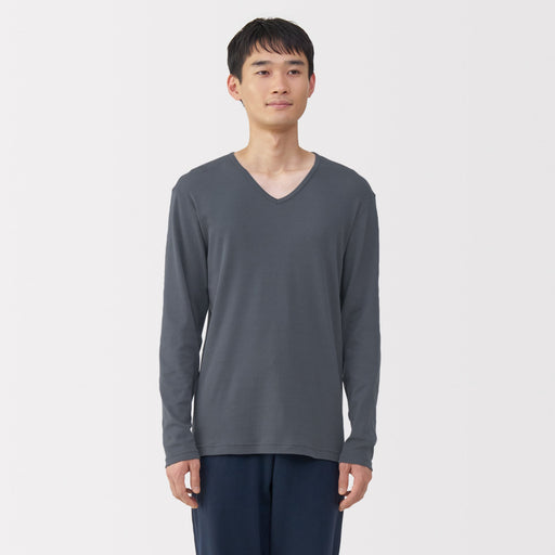 Warm Cotton V-Neck T-Shirt MUJI