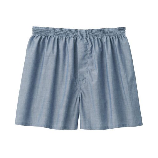 Lyocell Blend Front Open Trunks Light Navy MUJI