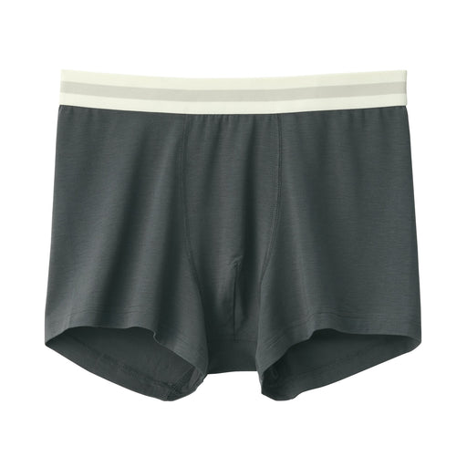 Lyocell Blend Low Rise Boxer Briefs Dark Gray MUJI