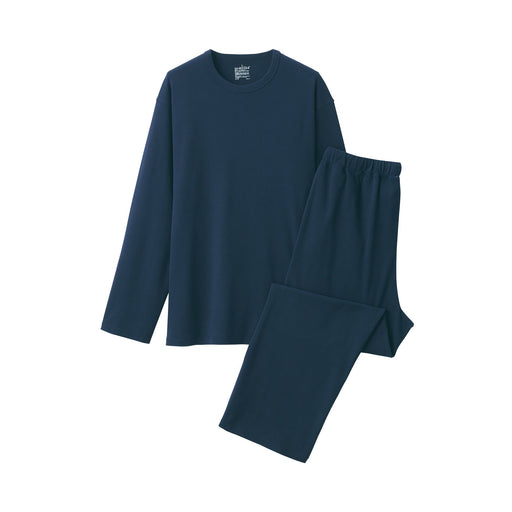 Interlock Knit Loungewear Set Dark Navy MUJI