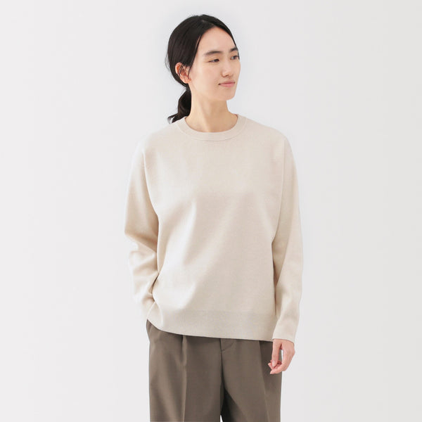 トップス everyone milano rib crew sweat Milano Rib Crewneck Sweater | Women's Fall Knitwear | MUJI USA