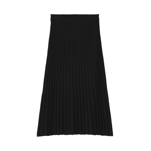 Lyocell Blend Flare Skirt Black MUJI