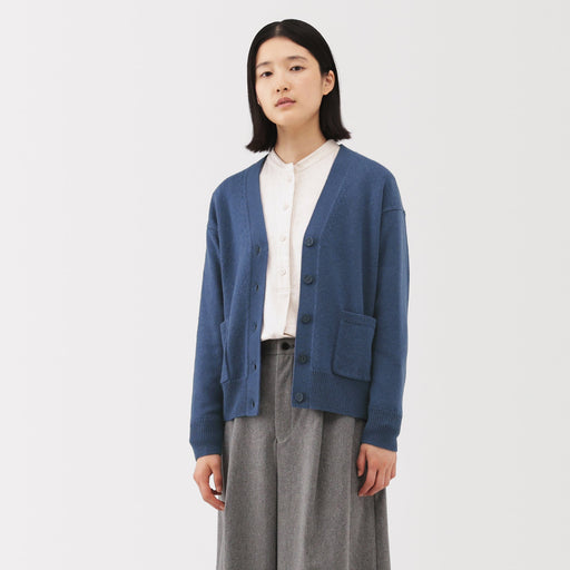 Wool V-Neck Cardigan MUJI