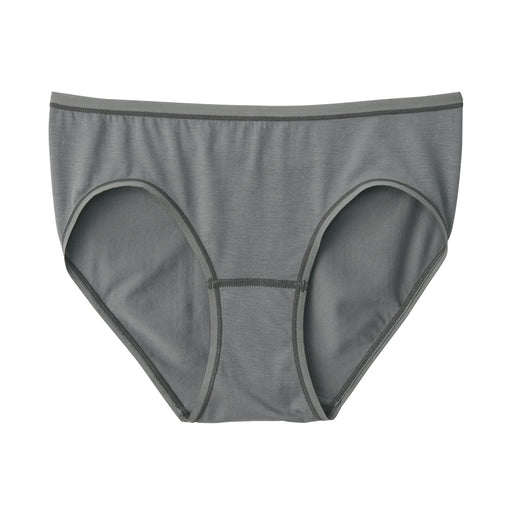 Lyocell Blend Low-Rise Shorts Dark Gray MUJI