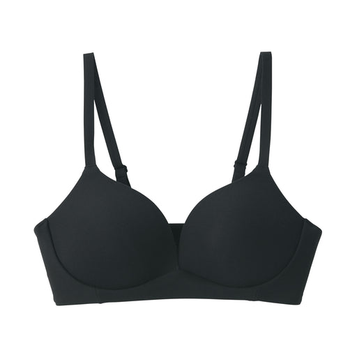Wireless Molded Bra Black MUJI