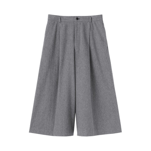 Brushed Cropped Pants Gray MUJI