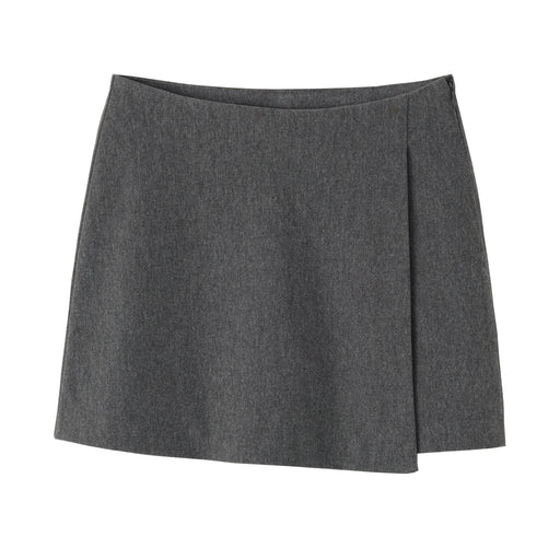 Stretch Brushed Skort Gray MUJI