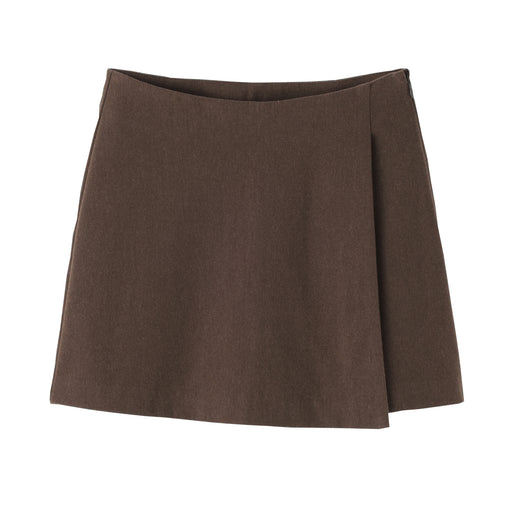 Stretch Brushed Skort Brown MUJI
