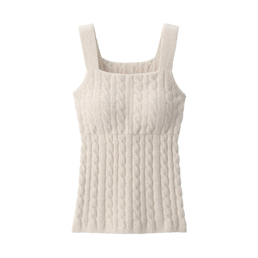 Cotton Blend Bra Tank Top Ivory MUJI