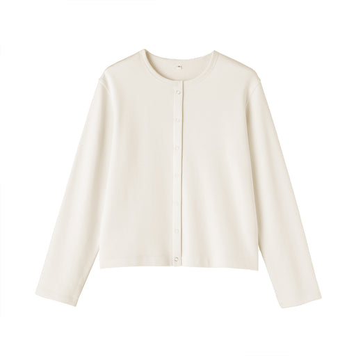 French Terry Sweatshirt Cardigan Off White MUJI