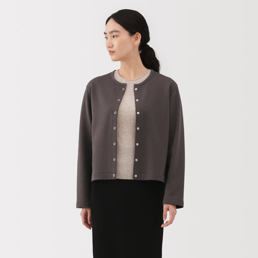 French Terry Sweatshirt Cardigan MUJI
