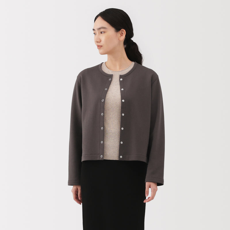 French Terry Sweatshirt Cardigan MUJI