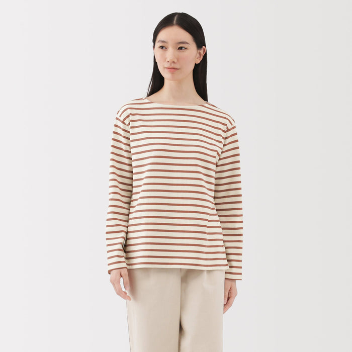 Mujo Ys Heavyweight Boatneck T-Shirt | Women's Tops | MUJI USA