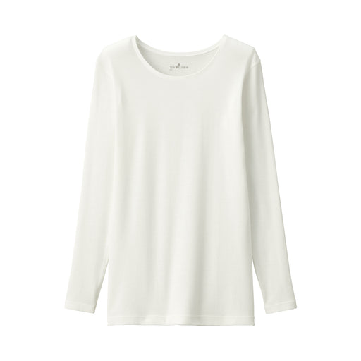 Warm Cotton Crew Neck T-Shirt Off White MUJI