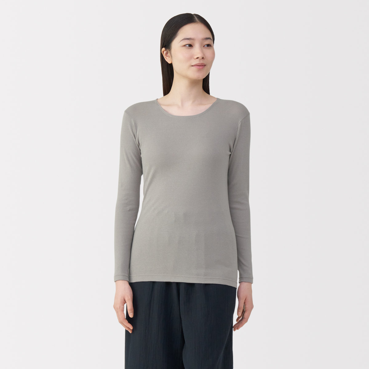 Warm Cotton Crew Neck T-Shirt