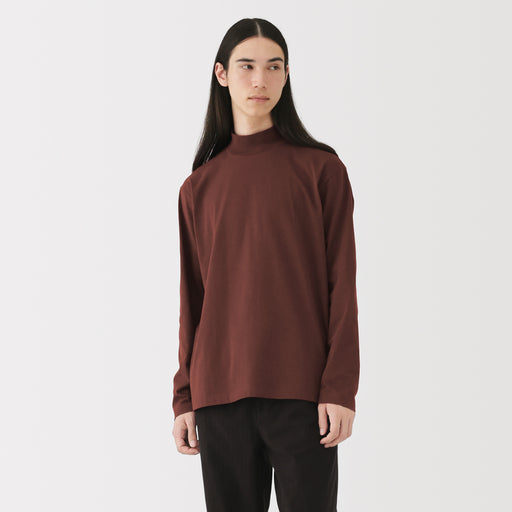 Brushed High Neck T-Shirt MUJI