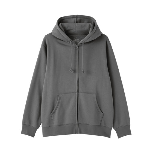 Full Zip Hoodie Charcoal Gray MUJI