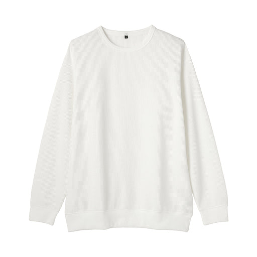 UV Protection Waffle T-Shirt Off White MUJI