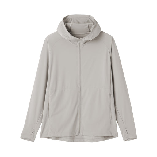 UV Protection Pocketable Hoodie Light Silver Gray MUJI