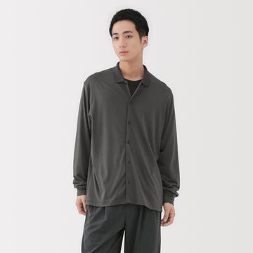 Wool Blend Shirt Cardigan MUJI