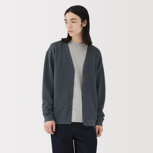 Double Knitted V-Neck Cardigan MUJI