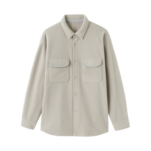 Recyclable Fleece Shirt Gray MUJI