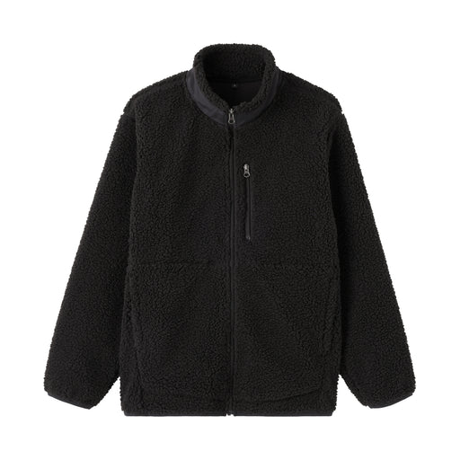 Boa Fleece Jacket Black MUJI