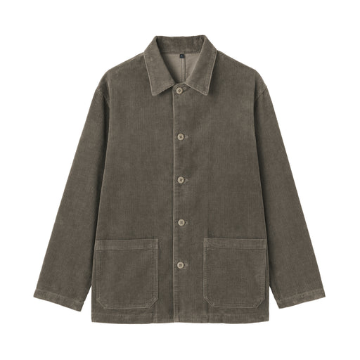 Kapok Blend Corduroy Jacket Mocha Brown MUJI