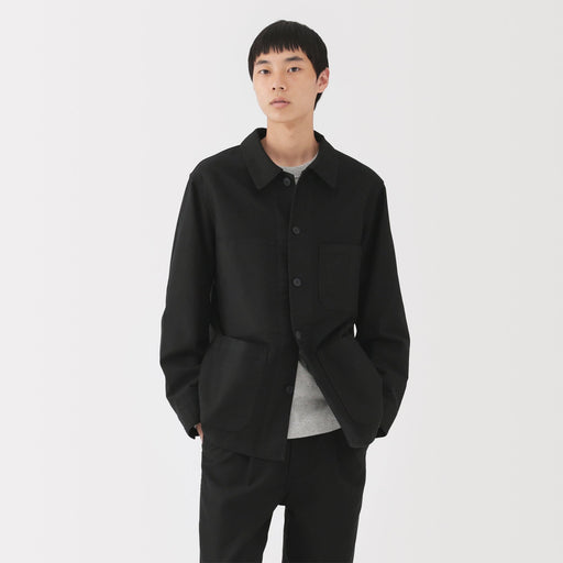 Kapok Blend Moleskin Coverall Jacket MUJI