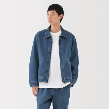 Kapok Blend Denim Blouson MUJI