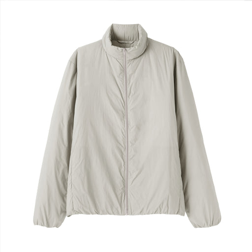 Lightweight Down Stand Collar Jacket Light Silver Gray MUJI