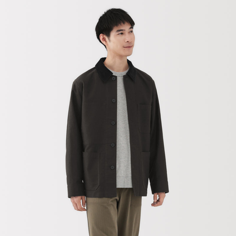 Kapok Blend Corduroy Work Jacket MUJI