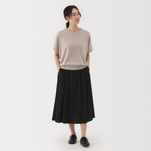 Lyocell Blend Flared Skirt MUJI