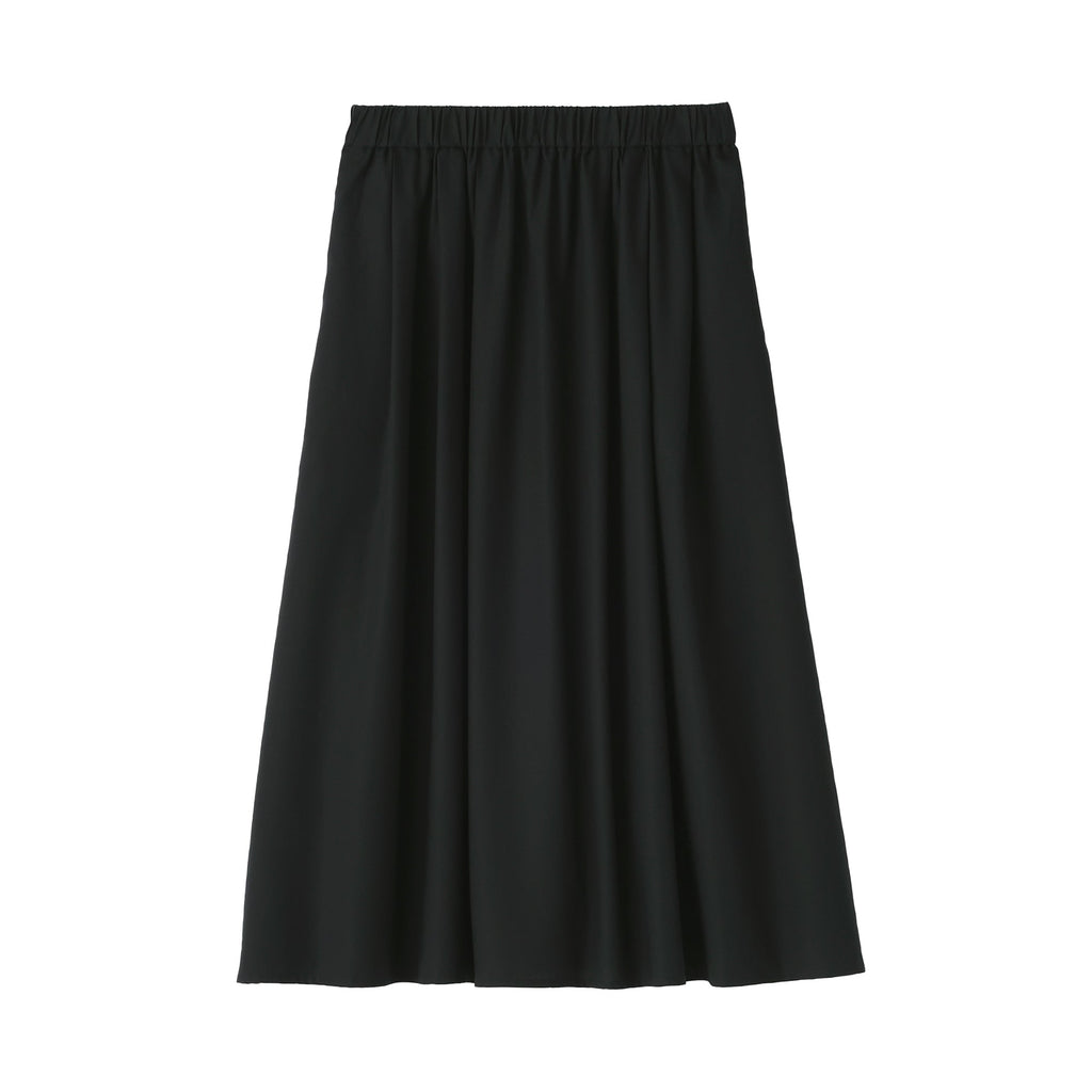 Lyocell Blend Flared Skirt