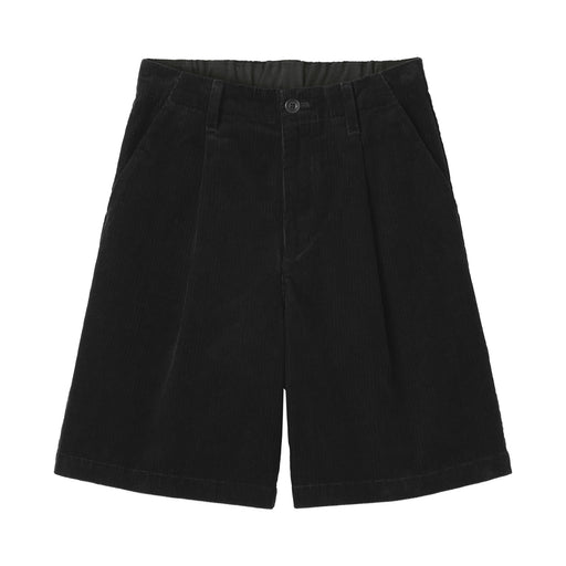 Kapok Blend Corduroy Culottes Black MUJI