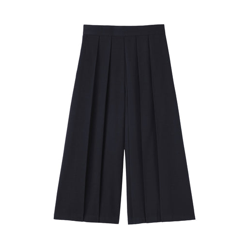Brushed Hakama Pants Dark Navy MUJI
