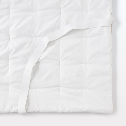 Recycled Polyester Quilted Bed Pad - Single Light Beige MUJI