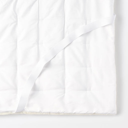 Recycled Polyester Quilted Bed Pad - Double Ivory MUJI