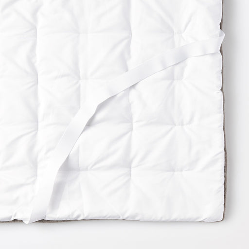 Recycled Polyester Quilted Bed Pad - Queen Dark Beige MUJI