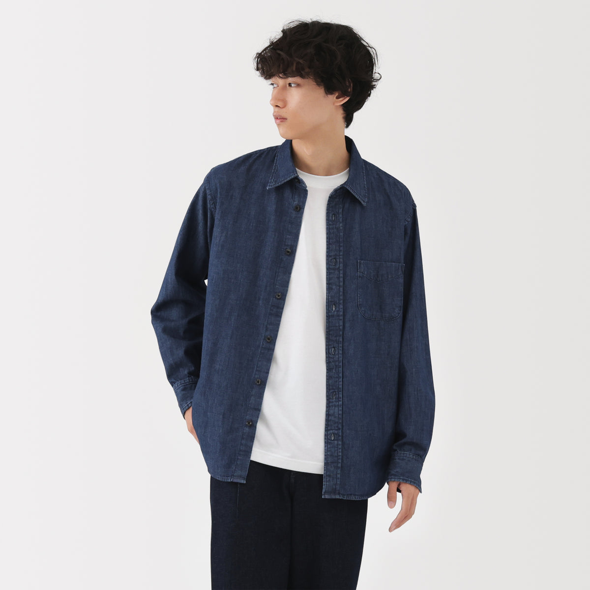 Denim Shirt | Men's Casual Shirts | MUJI USA