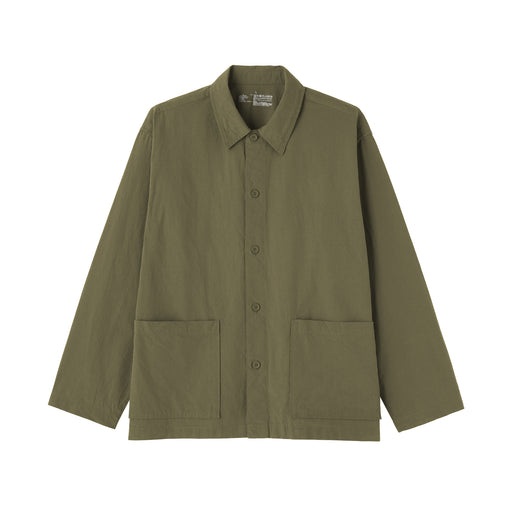 Broadcloth Shirt Jacket Dark Green MUJI