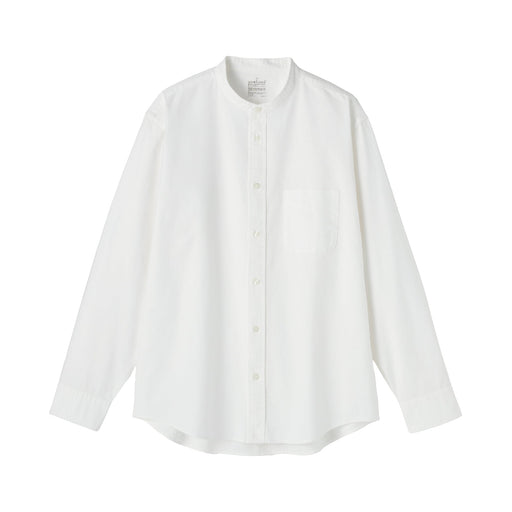 Oxford Stand Collar Shirt White MUJI