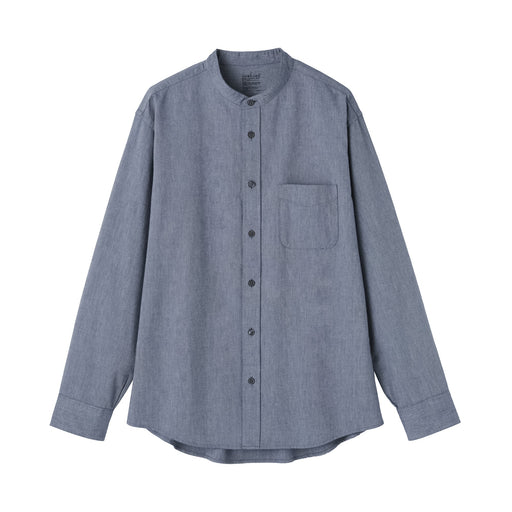 Oxford Stand Collar Shirt Dark Navy MUJI