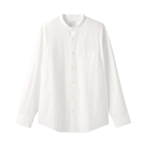 Broadcloth Stand Collar Shirt White MUJI