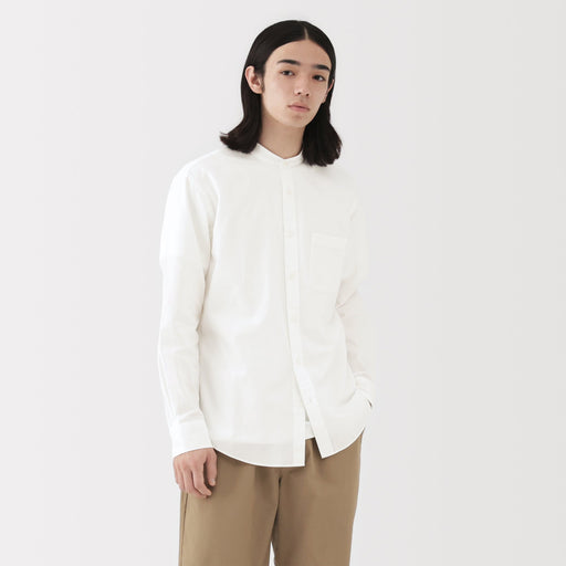 Broadcloth Stand Collar Shirt MUJI
