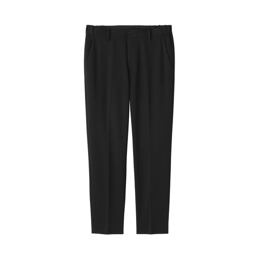 Jersey Flat Front Pants Black MUJI